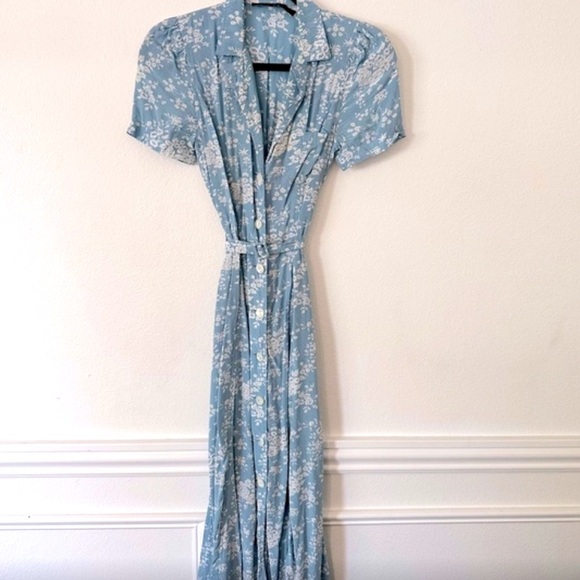 Ralph Lauren Floral Belted Midi Dress - Picture 6 of 11